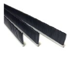 Spazzola Nera per Profilo Profix Polipropilene Testata Zincata mm.4x4 Lunghezza mm.3000 varie altezze  Domatic